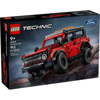 LEGO - Technic Le VUS Ford Bronco-Ensemble de modèle réduit de voiture Ford Bronco - Encouragez les filles et les garçons de 9 ans et plus à créer leurs propres histoires tout-terrain avec ce jouet de construction LEGO Technic™ Le VUS Ford Bronco