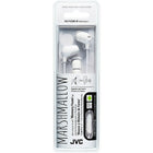 JVC - Écouteurs intra-auriculaires HA-FX38M-W Marshmallow avec microphone et télécommande, blanc-Télécommande comprise