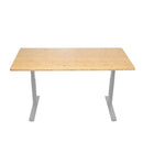 Uncaged Ergonomics - Bureau électrique assis-debout avec bureau à vélo - Marron-Commande par bouton-poussoir avec montée / descente automatique + 4 préréglages en mémoire pour des réglages en une touche