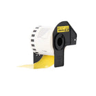 Brother - Ruban de pellicule continu, 2,4 po, jaune, DK2606-Le ruban de pellicule jaune continu DK2606 à texte noir est conçu pour utiliser avec les QL-500 et QL-550