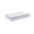 Eddie's - Boîte à vêtements - 19X - 19" x 12" x 3" - Blanc - Paquet de 50-19" x 12" x 3"