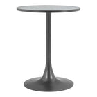 Zuo - Bite Table bistrot - Gris/Noir-Fini terrazzo imitation pierre au design moderne distinctif