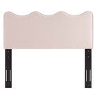 Modway - Athena Performance Velvet Tête de lit jumelée, Rose-Positions de montage multiples