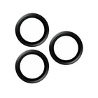 PanzerGlass - Protecteur d'objectif d'appareil photo Hoops pour iPhone 15 Pro/15 Pro Max - Transparent-Cadre en aluminium noir