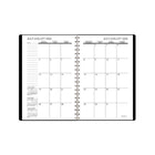 Staples - Agenda scolaire hebdomadaire/mensuel 2026-2027 - 8 1/2 po H x 5 1/2 po l - Noir - bilingue-La page d'informations personnelles comprend une section générale, d'urgence et médicale, l'horaire des cours, les dates à retenir, trois ans à venir en référence