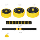 Soozier - Ensemble d’haltères et de barre réglables 55 lb-Sable de fer avec plastique PP pour éviter d’endommager le sol, convient à une utilisation à domicile 