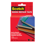 Scotch - Ruban adhésif pour livre - 2 po x 15 vg - 2 rouleaux-Paquet de 2 rouleaux, 2 po x 15 yd par rouleau