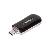 Verbatim - Clé USB-C Plectra 512 Go – Noir-Avec le port USB Plectra et un port USB-C, vous pouvez vous connecter sans effort à une large gamme d'appareils, notamment des ordinateurs portables, des smartphones et des tablettes