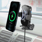 Mighty Mount - Support de chargeur sans fil Auto Scan Grip 15 W – Base de perçage, plaque de montage AMPS-Charge votre téléphone jusqu'à 15 W sans fil