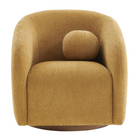 Modway - Holland Pivot Tissu chenille Fauteuil - Champignon-Arrivée entièrement assemblée