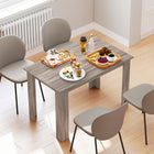 HOMCOM - Table à manger moderne 47 po avec effet bois - gris clair-Assemblage facile requis 