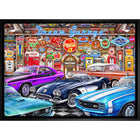 Dream Garage par Michel Fishel - Toile encadree - 31" x 22"-Impression d'art de haute qualité avec passe-partout et encadrement professionnel