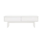Manhattan Comfort - Table basse moderne Ella 120 cm - Blanc-Table basse moderne pour salon