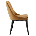 Modway - Viscount Performance Velvet Chaise à manger - Cognac-Assemblée requise
