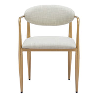 Zuo - Zens Chaise de salle à manger - Gris plume - Ensemble de 2-Soutien confortable des accoudoirs