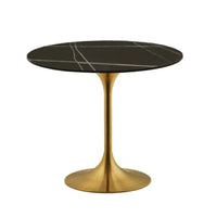 Plata Import - Silver Import Table de salle à manger 36" Abstrac Urban-Fabriqué en pierre frittée