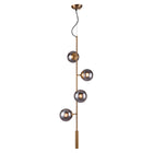 Zuo - Lampe plafonnier Zatara - Laiton-Conçue pour une installation câblée permanente, avec support de montage standard et quincaillerie inclus