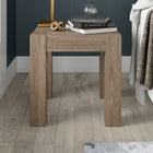 Hudson&Canal - Table d'appoint carrée Langston 22 po de largeur - Chêne gris vieilli-Caractéristiques assemblage facile