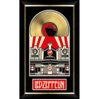 Led Zeppelin Mothership Music Cover with Gold Vinyl - Impression encadree - 19" x 31"-Qualité supérieure - music memorabilia