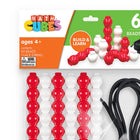 Junior Learning - 60 cubes de perles et lacets - Lot de 61-Se concentre sur la pratique pratique, ce qui le rend idéal pour les activités de comptage, de tri et de reconnaissance de motifs