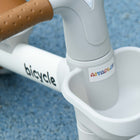 Qaba - Vélo d'équilibre bébé avec siège réglable - marron-Matériaux : Alliage d'aluminium, Polypropylène 