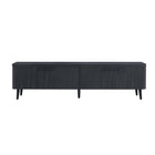 Manhattan Comfort - Meuble TV Jodie 68,9 po style Mid-Century Modern - Gris Charbon-Meuble TV de style milieu du siècle pour salon