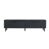 Manhattan Comfort - Meuble TV Jodie 68,9 po style Mid-Century Modern - Gris Charbon-Meuble TV de style milieu du siècle pour salon