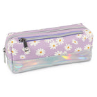 Fashion Stationery - Étui à crayons à panneaux iridescents Daisy - 8,26 po L x 2,75 po l x 3,54 po H - Lilas & Iridescents-Pour le rangement des crayons, des stylos et des petits accessoires