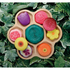 Yellow Door - Pierres de jeu sensorielles - Fleurs, lot de 8-Chaque pierre de fleur mesure environ 2".