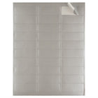 Jam Paper Étiquettes postales, 1 x 2,63 po, argent métallique, 120/paquet (40732536)-Pour l’utilisation avec les imprimantes laser