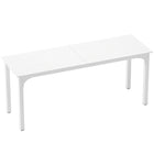 HOMCOM - Grand bureau d'ordinateur - 70,9 po L x 23,6 po l x 29,5 po H - blanc-Le style industriel et la surface blanche rehaussent l’esthétique de la pièce