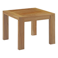 Modway - Upland Terrasse extérieure Bois Table d’appoint - Naturel-Table d’appoint extérieure moderne en teck