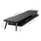 FITUEYES - Support pour double moniteur Fenge - Noir-Livré avec 4 Pads en caoutchouc pour rendre l'écran de l'ordinateur plus stable et le Bureau ne se rayera pas, même à haute température ou par compression. Les pieds métalliques ne se déforment pas et ne se balancent pas, ne s'affaissent pas ou ne se fissurent pas avec le temps
