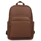 Bugatti - Sac à dos professionnel de la collection Wellington pour ordinateur portable jusqu’à 15,6 po - Cognac-Fabriqué en cuir synthétique grainé