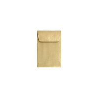 Enveloppes pour pièces de monnaie LUX #1 - 2-1/4 po x 3-1/2 po - blond métallisé - paquet de 500-Utilisez ces enveloppes pour envoyer des articles plats et volumineux ou plusieurs petits articles tels que des pièces de monnaie, des bijoux, des timbres, des catalogues et des cartes géantes