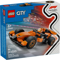 LEGO - Projet City Alicia - 86 pièces-Pilote de F1 LEGO City avec voiture de course McLaren, à partir de 6 ans