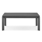Modway - Riverside Aluminium Terrasse extérieure Table basse - Gris-Plateau de table en ciment résistant aux rayures