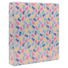Staples - Reliure de 1 po à 3 anneaux - Ours gommeux-Reliure à anneaux ronds, motif ours gommeux, peut contenir jusqu'à 175 feuilles de papier