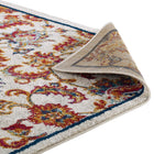 Modway - Entourage Treillis floral vintage Azami Vieilli Tapis de 5 pi l x 8 pi L - Ivoire Bleu Orange Jaune Rouge-8