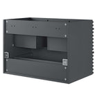 Modway - Render Fixation murale de 30" Armoire de toilette de salle de bain (lavabo non inclus) - Gris-8