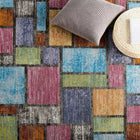 Modway - Success Mosaïque géométrique abstraite de Nyssa Tapis de 5 pi l x 8 pi L - Multicolore-Protégez les planchers contre le passage des piétons / du mobilier