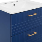 Modway - Daybreak 24" Vanette de salle de bain - Bleu-blanc-7