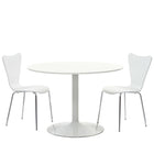 Modway - Ernie Restauration Fauteuil d’appoint - Blanc-Pattes chromées