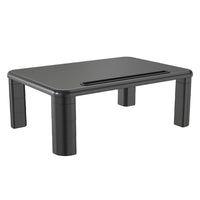 ShoppingAll - Monitor Stand Riser with 4 Adjustable Height-Black-L'ample plateforme de 15,7"/40cm x 11"/28cm peut supporter jusqu'à 22lbs/10kg d'écrans, d'ordinateurs portables, de tablettes, de smartphones, d'imprimantes et plus encore. Ce support d'écran est la solution idéale pour optimiser votre espace de travail.