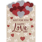 Rosedale Gold - Cartes De souhaits De La Saint-Valentin / Enveloppes - 5-1/2 po x 8 po - Cœurs scintillants - Paquet de 6-Cartes de souhaits qualité boutique