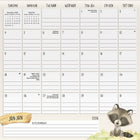 DateWorks - 2026 Calendrier Mural Magnétique Familial 16 Mois - 12 po x 12 po - Animaux - Bilingue -Janvier 2026 - Décembre 2026