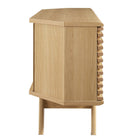 Modway - Render 46 po Meuble TV d’angle, Chêne-Portes coulissantes