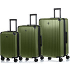 CHAMPS - Ensemble de bagages extensibles  3 pièces - à parois rigides Collection Element - Vert-Materieau Polycarbonate