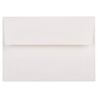JAM Paper Enveloppes d'invitation Strathmore A1 4 barres - 3,625 x 5,125 po - Vergé blanc brillant - paquet de 50-Couleur blanche