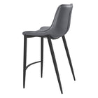 Zuo - Magnus Tabouret de comptoir - Dark Gris/Noir - Ensemble de 2-6